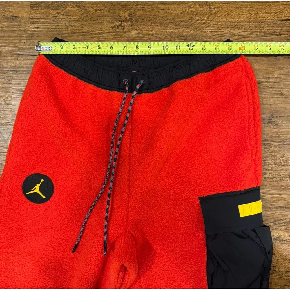 Nike Jordan‎ Red Essentials Mountainside Statement Sherpa Fleece Pants Men's M